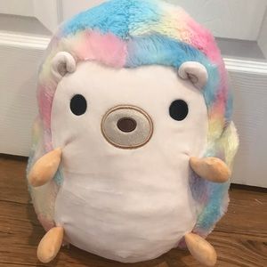 Squishmallow Bowie Hedgehog Rainbow Furry 12” Plush